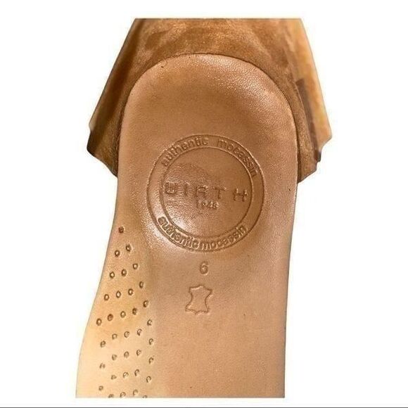 Wirth || Blue Brazilian Leather slip on Moccasins || 6 - Picture 7 of 12